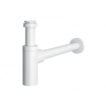 Siphon découpable DESIGN avec tube et rosace à visser EQUATION diam. 32 mm blanc