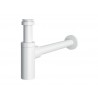 Siphon découpable DESIGN avec tube et rosace à visser EQUATION diam. 32 mm blanc