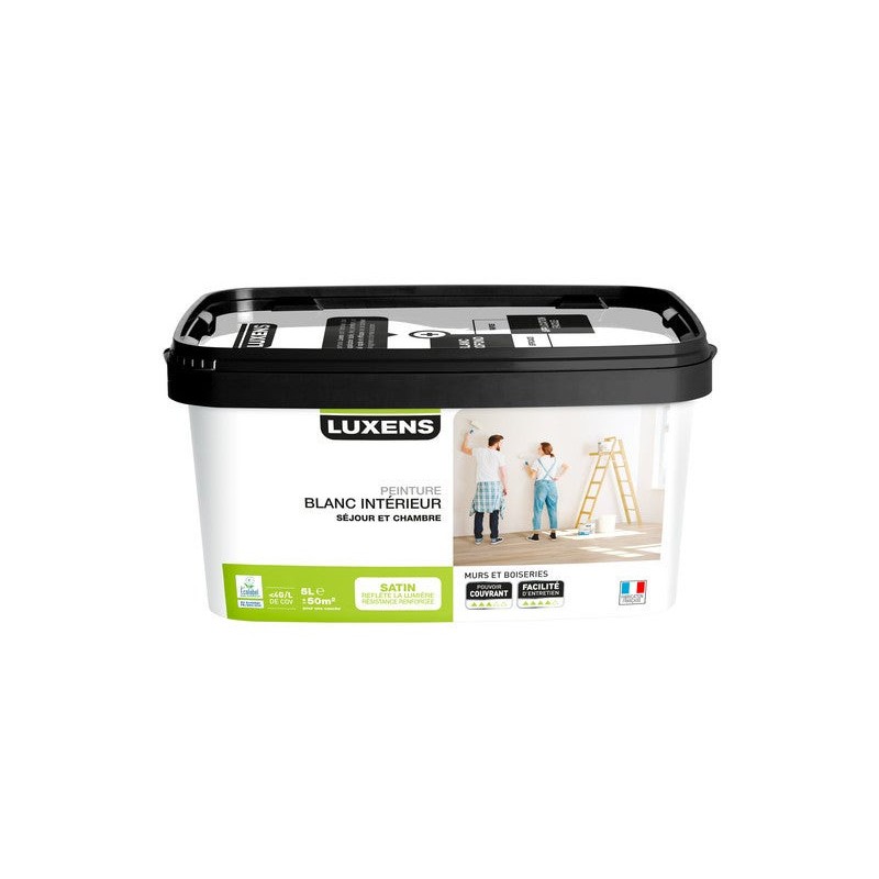 Peinture Mur Et Boiserie Luxens Rafraichir Blanc Satiné