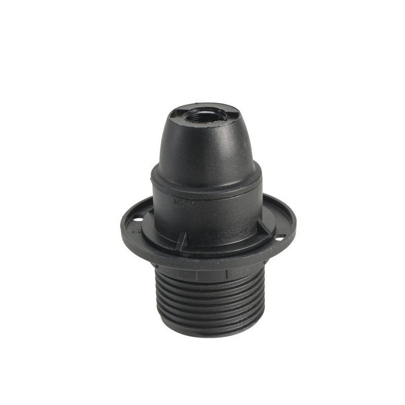 Douille électrique e14 à vis thermoplastique Noir