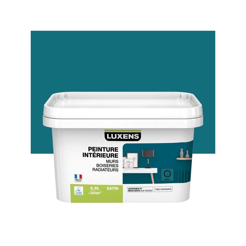 Peinture Mur Boiserie Radiateur Luxens Miami 1 SatinÃ© 2.5 L
