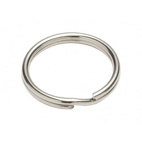 Lot de 4 Anneaux Brisés Acier Nickelé Standers L.25.6 X L.25.6 X Ep.1.8 Mm