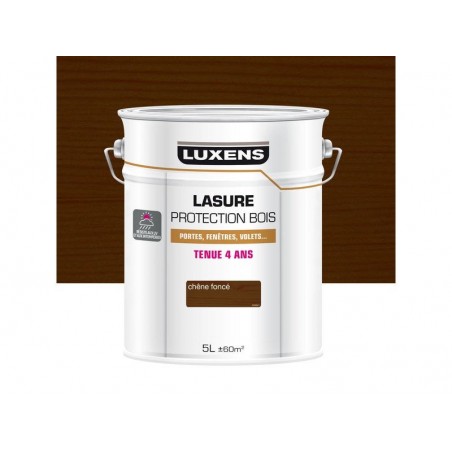 Lasure LUXENS4 ans chêne foncé satiné 5 l