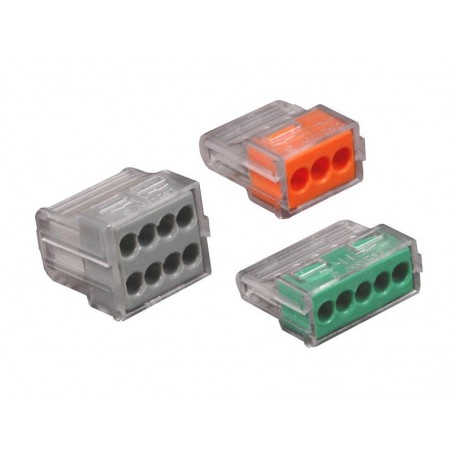 Lot de 20 Bornes Automatiques 25MmÂ² MmÂ² 3 5 Et 8 Entrées Pour Rigide Lexman