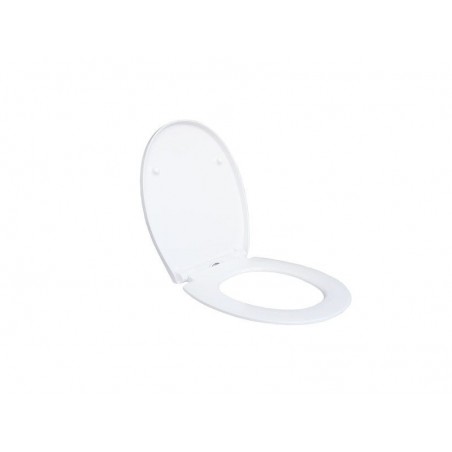 Abattant déclipsable avec frein de chute plastique thermodur REMIX blanc