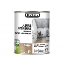 Lasure intérieure poutre et lambris blanc 1 L