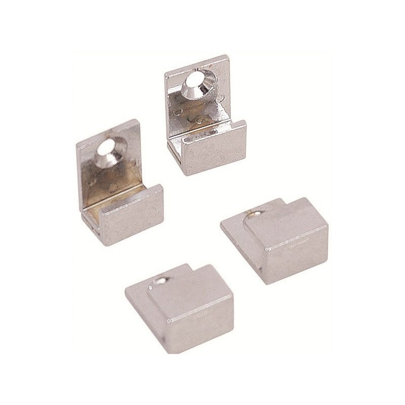Jeu de 4 fixations miroirs U chromées -  - meilleure qualité