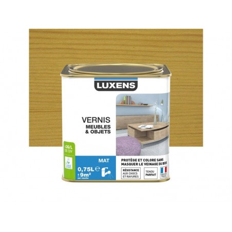 Vernis meuble et objets  chêne   clair mat