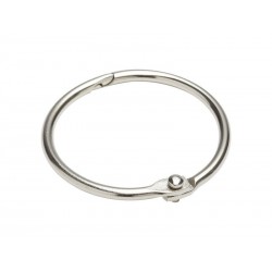 Lot de 2 Anneaux Acier Nickelé Standers L.34.6 X L.34.6 X Ep.2.3 Mm