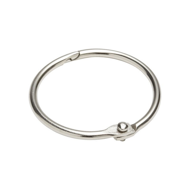 Lot de 2 Anneaux Acier Nickelé Standers L.34.6 X L.34.6 X Ep.2.3 Mm