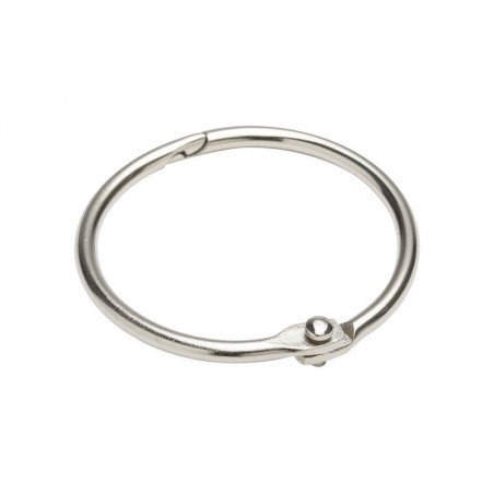 Lot de 2 Anneaux Acier Nickelé Standers L.34.6 X L.34.6 X Ep.2.3 Mm