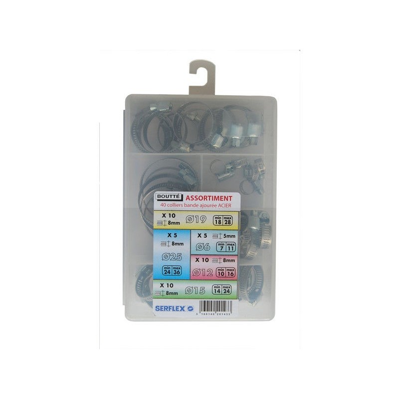 Lot de 40 Colliers Bande Ajourée Boutte