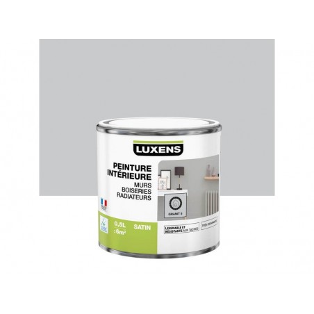 Peinture Mur Boiserie Radiateur Multisupports Luxens Granit 5 Satin 0.5 L