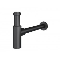 Siphon découpable DESIGN avec tube et rosace à visser EQUATION diam. 32 mm noir