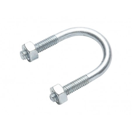 Lot de 2 Brides Rondes Acier Standers L.21 X Ep.6 Mm