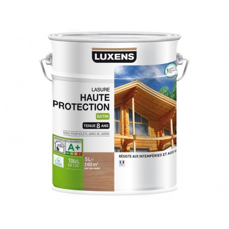 Lasure LUXENS Haute Protection 8 ans chêne clair satiné 5 L