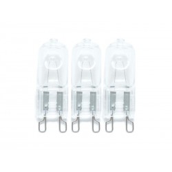 Lot de 3 ampoules halogène capsule G9 920Lm : 57W LEXMAN