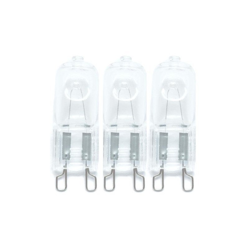 Lot de 3 ampoules halogène capsule G9 920Lm : 57W LEXMAN