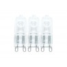 Lot de 3 ampoules halogène capsule G9 920Lm : 57W LEXMAN