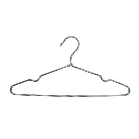 Lot de 4 cintres métal gris H.20.5 x l.40 x P.1.6 cm