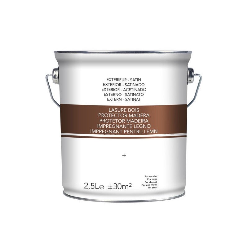Lasure chêne moyen satiné 2.5 L -  - meilleure qualité
