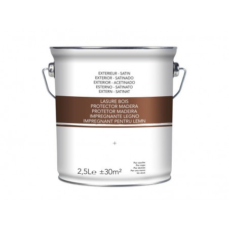 Lasure chêne moyen satiné 2.5 L -  - meilleure qualité