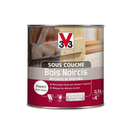 Sous-Couche Lasure Bois Intérieur Et Extérieur Bois Noircis V33