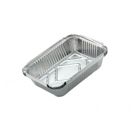 Lot de 5 barquettes en aluminium NATERIAL pour barbecue L.16 x l.6 x H.22.5 cm