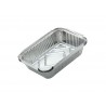 Lot de 5 barquettes en aluminium NATERIAL pour barbecue L.16 x l.6 x H.22.5 cm